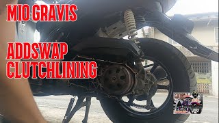 MIO GRAVIS ADD SWAP CLUTCH LINING [upl. by Ellecrad803]