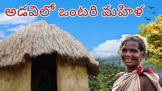 అడవిలో ఒంటరిగా జీవిస్తున్న మహిళ  fearless women living on hill top [upl. by Geminian]