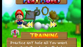 Mario Golf Training mode Hole 4 on Toad Highlands [upl. by Arrais453]