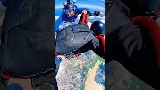 skydiving parachute paragliding flying gopro youtube adventure youtubeshorts trending [upl. by Armin]