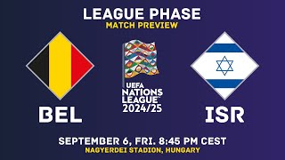 Belgium Vs Israel  UEFA Nations League 202425 Match Preview  H2H Predictions amp Lineups [upl. by Igor]