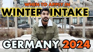 When and How to Apply for German Universities Admissions for Winter Intake 202425 [upl. by Naval318]