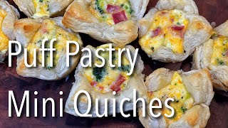 Puff Pastry Mini Quiches [upl. by Ignatz]