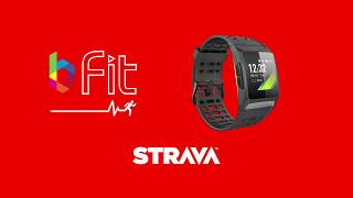 Sincronizar Strava SmartWatch makibes BR1 Iwownfit P1 [upl. by Rednirah]