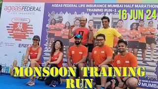 AGEAS FEDERAL LIFE INSURANCE MUMBAI HALF MARATHONTRAINING RUN116 JUN24VIVIANA MALL THANEthane [upl. by Aniral]