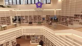 DJI drone inside library [upl. by Dreddy]