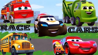 Cars Race  Fun Songs For Kids [upl. by Goltz]