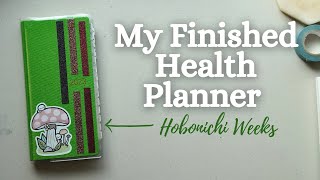 My Health Hobonichi Weeks Planner  A Full Year Flip Through  2023 Planner Flip Through [upl. by Campney]