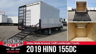 Landscape Truck  2019 HINO 155 16ft Box Truck with Split DoveTail Ramps [upl. by Jeavons]