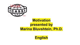 English Dr Marina Bluvshtein on Motivation at the virtual ICASSI 2020 [upl. by Ahsyad]