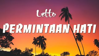 Letto  Permintaan Hati Lirik Video [upl. by Latsyek]