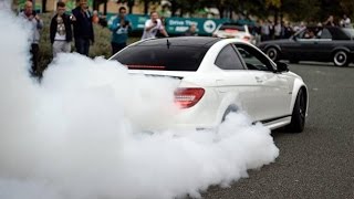 Lord Aleem Rips HUGE BURNOUT in his Mercedes C63 AMG [upl. by Nylrad56]