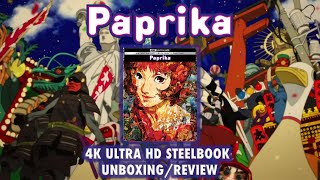 PAPRIKA  4K ULTRA HD STEELBOOK UNBOXINGREVIEW  A MUST SEE [upl. by Noah145]