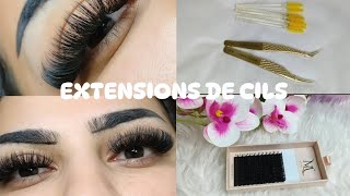 EXTENSIONS DE CILS COMMENT Faire un REMPLISSAGE DEXTENSIONS DE CILS APRÈS Plusieurs semaines 🫠🤌🏻💗 [upl. by Carothers]