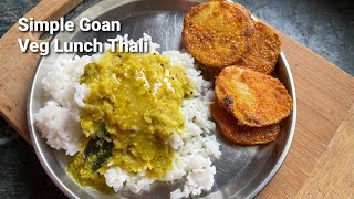 Simple Goan Veg Thali Recipe goanfood goanrecipe vegthali [upl. by Oisacin]