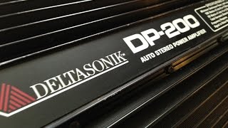 Vintage Car Audio Deltasonik DP200 Amp Dyno Test Old School [upl. by Inalaehon]