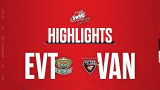 Everett Silvertips at Vancouver Giants 23  WHL Highlights 202324 [upl. by Ecnarrot920]