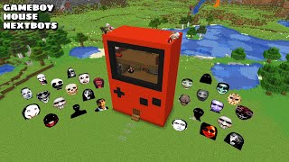 SURVIVAL GAMEBOY HOUSE WITH 100 NEXTBOTS in Minecraft  Gameplay  Coffin Meme [upl. by Meirrak]