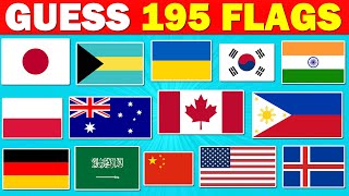 195 Countries Guess the Flag Quiz  Ultimate Flag Quiz [upl. by Per]