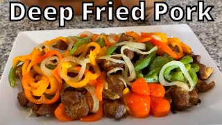 How to make Deep Fried Juicy Pork Griot [upl. by Aundrea139]