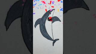 How to draw a shark easy step by step 🩶🦈 [upl. by Afirahs395]