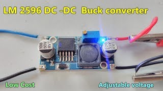 LM 2596 DC DC Buck converter  Adjustable step down module  specifications Application [upl. by Tisman]