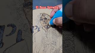 El Flaco Spinetta trabajo realizado con pirograbador y colores spinetta rockargentino [upl. by Rosane192]