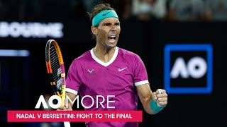 Nadal v Berrettini Fight to the Final  Australian Open 2022 [upl. by Tanya]