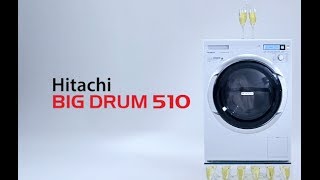 HITACHI BIG DRUM 510 Front Loading Washing Machine [upl. by Latsyek717]