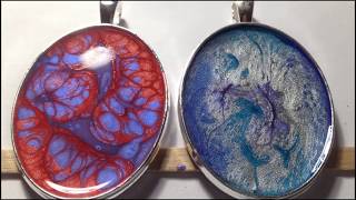 Making Pendants Using Pebeo Fantasy Moon amp Prisme Part 1 [upl. by Atsirc679]