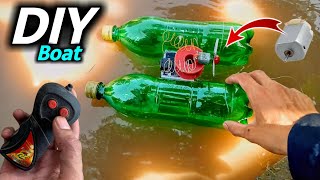 How to make bottle boat🛥️😱😱 [upl. by Aihsek]