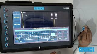 UItrasonic Flaw Detector DS 702  Calibration set saving and recalling [upl. by Karlee]