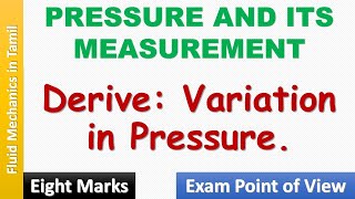 Understanding Variation in Fluid Pressure in  pressure and its measurement  ooruvathuarivu [upl. by Yelhak]