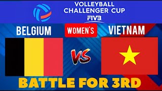 VIETNAM vs BELGIUM  2024 FIVB Volleyball Challenger Cup Womens  LIVE Score [upl. by Acnayb]