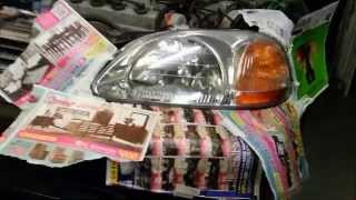 DIY How to Restore Headlights Sanding and Spraying [upl. by Eki]