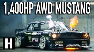 Ken Blocks 1400hp AWD Ford Mustang Hoonicorn V2 Straight from Gymkhana TEN [upl. by Inhsor]