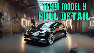 Full Exterior Detail  Tesla Model Y earlsdetailing VermijlCarDetail [upl. by Viafore]