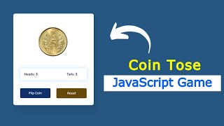 Javascript Coin Flip Game  Coin Toss Game HTML CSS amp JavaScript [upl. by Thane494]