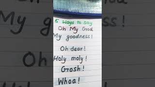 5ways to say oh my God ytshort easyenglish youtuber [upl. by Lucky]