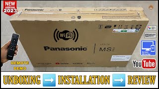 PANASONIC TH32MS550DX 2023  32 Inch Smart Tv Unboxing And Review  Dolby Audio With Remote Demo [upl. by Akciret]