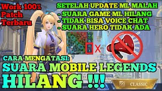 Cara mengatasi ml tidak ada suara Cara mengatasi suara mobile legends hilang [upl. by Emixam]