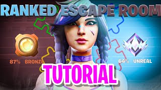 RANKED ESCAPE ROOM FORTNITE How To Complete Ranked Escape Room PEK proteam [upl. by Jerome]