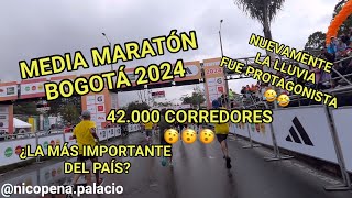 MEDIA MARATON BOGOTA 2024 42MIL CORREDORER LLUVIA [upl. by Epps]