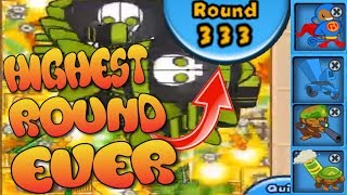 Bloons TD Battles WORLD RECORD  Round 333 [upl. by Dirtsa]