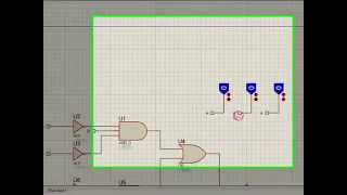 Eletrônica Digital 15 Montagem circuito combinacional  Proteus ISIS  Circuito Digital [upl. by Devona]
