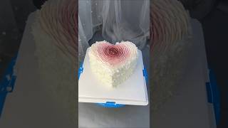 Rose petal cake design full tutorial cakedecorating shorts [upl. by Yenruogis]