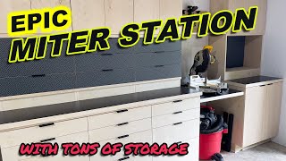 Epic Miter Station Build Tons of Storage [upl. by Pangaro570]