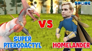 Super Pterodactyl vs Homelander  Dino vs Hero S4E6  SPORE [upl. by Artair]