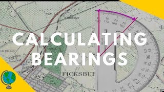 Map Skills  Calculating Bearings in a Geography Examination [upl. by Akoek325]