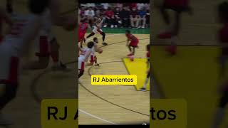 RJ Abarrientos and Justin Brownlee connection GinebravsSanMiguel 21 [upl. by Adnerak]